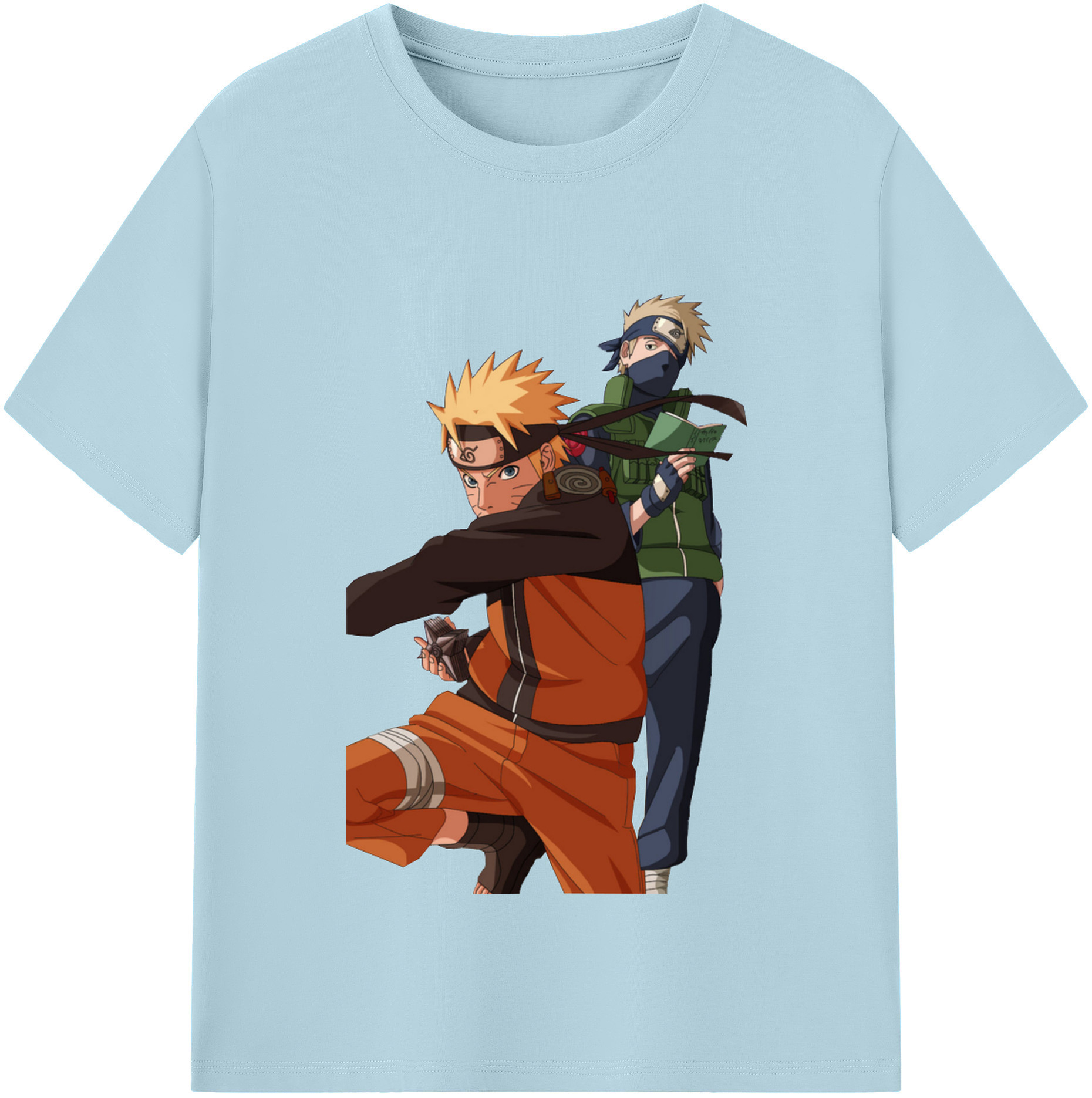 （画像用） NARUTO -ナルト- うずまき ナルト Uzumaki Naruto 綿100％半袖Tシャツ（フロントプリント）